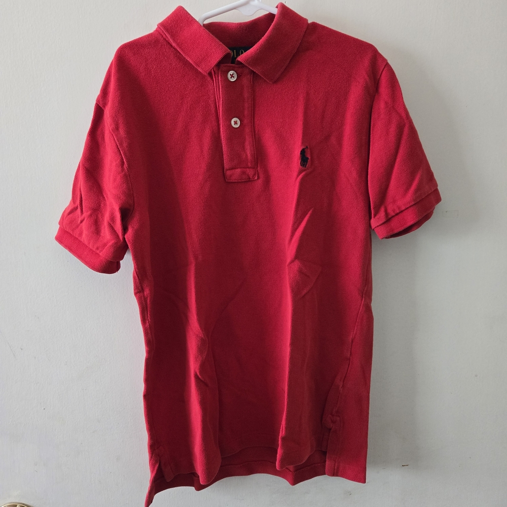❤️ Kids Ralph Lauren Red Polo Shirt – Classic & Stylish! 🐎 $22 Or Best Offer
